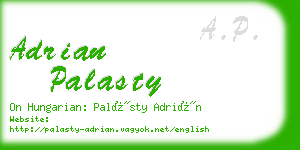 adrian palasty business card